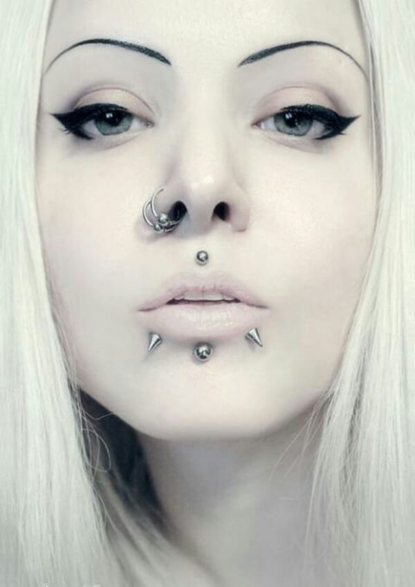 Cute Facial Piercings for Girls to Stand in VOUGUE0731