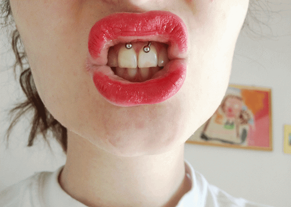 Smiley Piercing designs 30