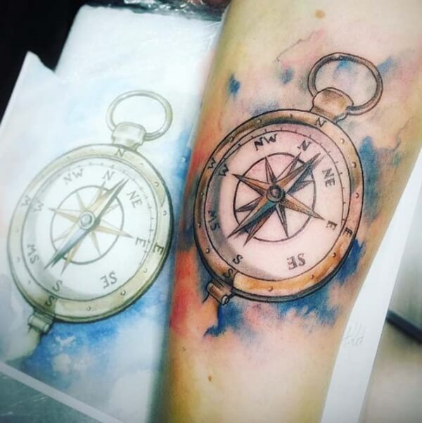 compass-tattoo-designs-35