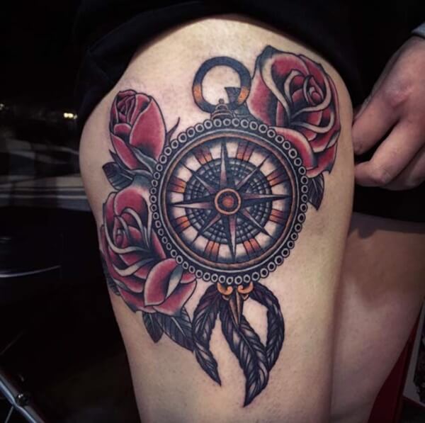 compass-tattoo-designs-55