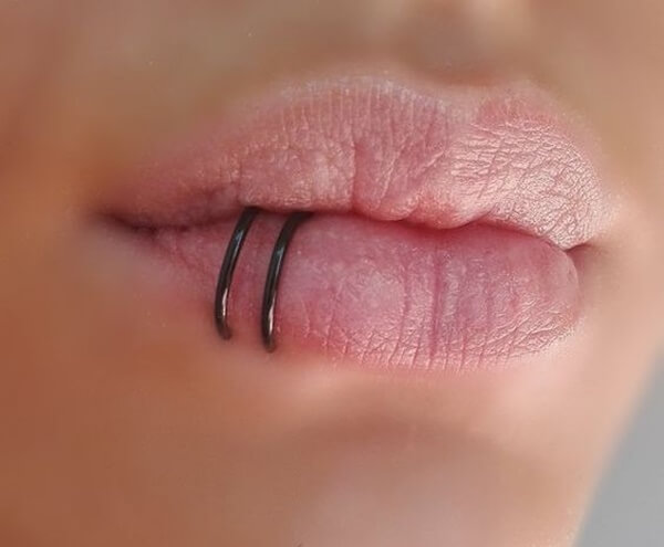 double lip piercing (25)