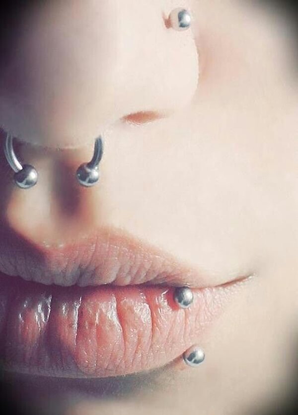 double lip piercing (4)